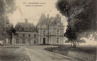 Carte postale ancienne Chateau de la Bouillerie — Crosmières (Sarthe)