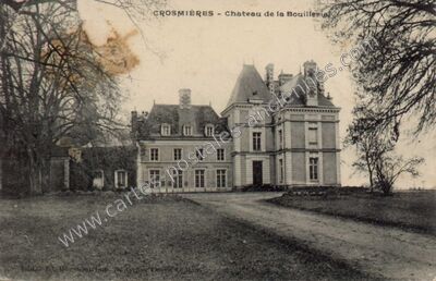 Carte postale ancienne Chateau de la Bouillerie — Crosmières (Sarthe)
