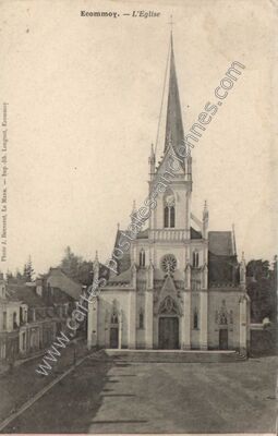 Carte postale ancienne L'Eglise — Écommoy (Sarthe)