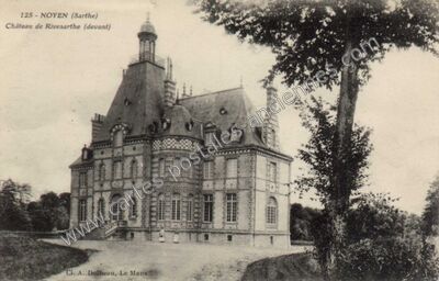 Carte postale ancienne Chateau de Rivesarthe — Noyen-sur-Sarthe (Sarthe)