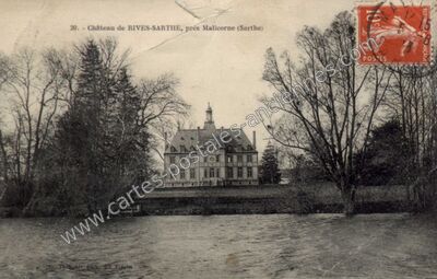 Carte postale ancienne Chateau de Rivesarthe — Noyen-sur-Sarthe (Sarthe)