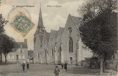 Carte postale ancienne Parigné-l'Évêque