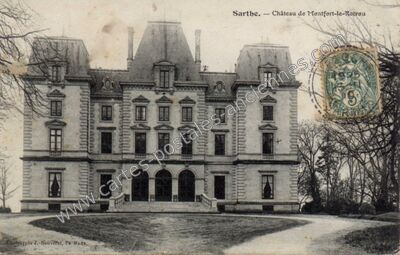 Carte postale ancienne Montfort le Rotrou — Montfort-le-Gesnois (Sarthe)