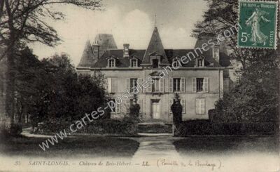 Carte postale ancienne Chateau de Bois Hebert — Saint-Longis (Sarthe)