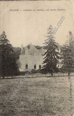 Carte postale ancienne Mange — Verneil-le-Chétif (Sarthe)
