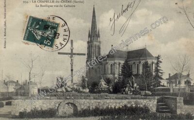 Carte postale ancienne La Chapelle du Chene — Vion (Sarthe)