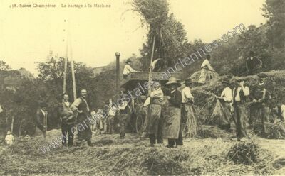 Carte postale ancienne Scene Champetre — Non Localisée (Saône-et-Loire)