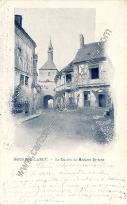 Carte postale ancienne La Maison de Madame Sévigné — Bourbon-Lancy (Saône-et-Loire)