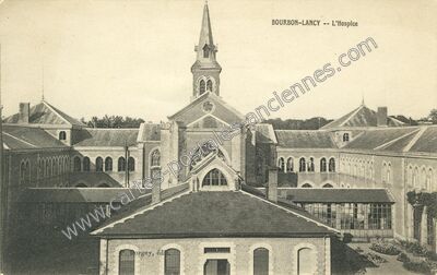Carte postale ancienne L'Hospice — Bourbon-Lancy (Saône-et-Loire)
