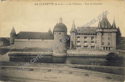 Carte postale ancienne Le Château - Vue d'ensemble — La Clayette (Saône-et-Loire)