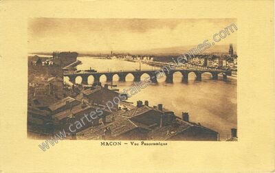 Carte postale ancienne Vue Panoramique — Mâcon (Saône-et-Loire)