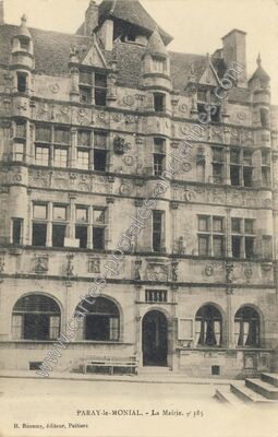 Carte postale ancienne La Mairie — Paray-le-Monial (Saône-et-Loire)
