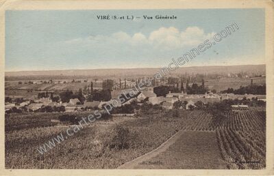 Carte postale ancienne Vue Générale — Viré (Saône-et-Loire)