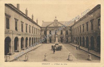 Carte postale ancienne L'Hôtel de Ville — Chagny (Saône-et-Loire)