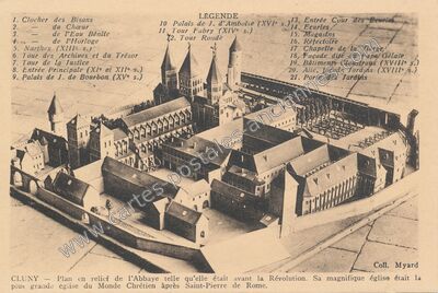 Carte postale ancienne Abbaye de Cluny — Cluny (Saône-et-Loire)