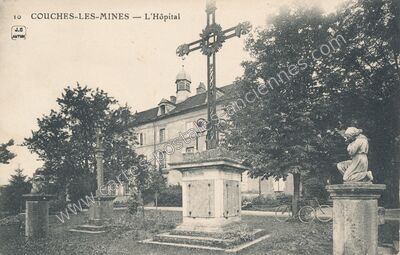 Carte postale ancienne Couches les Mines — Couches (Saône-et-Loire)