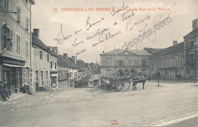 Carte postale ancienne Couches les Mines — Couches (Saône-et-Loire)