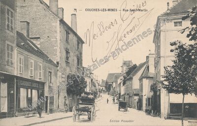 Carte postale ancienne Couches les Mines — Couches (Saône-et-Loire)