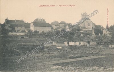 Carte postale ancienne Couches les Mines — Couches (Saône-et-Loire)