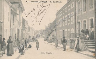Carte postale ancienne Couches les Mines — Couches (Saône-et-Loire)