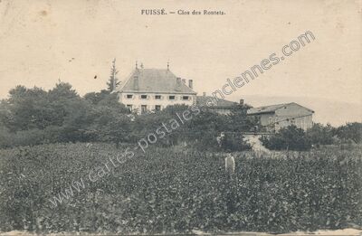 Carte postale ancienne Clos des Rontets — Fuissé (Saône-et-Loire)