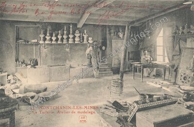 Carte postale ancienne Montchanin les Mines — Montchanin (Saône-et-Loire)