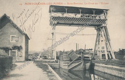 Carte postale ancienne Montchanin les Mines — Montchanin (Saône-et-Loire)