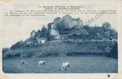 Carte postale ancienne Château de Berzé-le-Chatel — Berzé-le-Châtel (Saône-et-Loire)