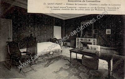 Carte postale ancienne Lamartine — Saint-Point (Saône-et-Loire)