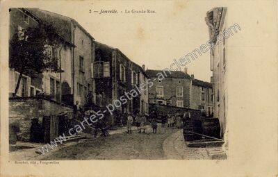 Carte postale ancienne La Grande Rue — Jonvelle (Haute-Saône)