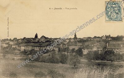 Carte postale ancienne Vue générale — Jonvelle (Haute-Saône)