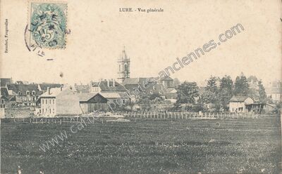 Carte postale ancienne Vue générale — Lure (Haute-Saône)