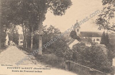 Carte postale ancienne Fouvent le Haut — Fouvent-Saint-Andoche (Haute-Saône)