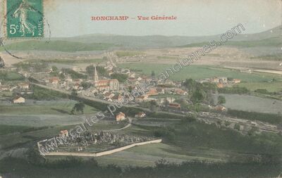 Carte postale ancienne Vue Générale — Ronchamp (Haute-Saône)