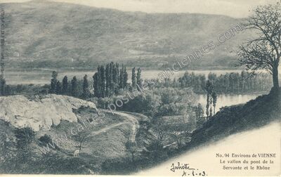 Carte postale ancienne Le Rhone — Non Localisée (Rhône)