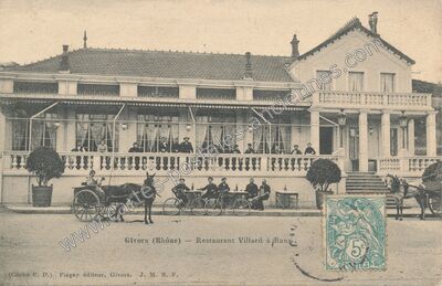 Carte postale ancienne Bans — Givors (Rhône)