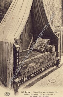 Carte postale ancienne Exposition Internationale 1914 Mobilier National — Lyon (Rhône)