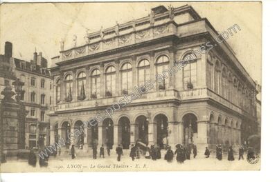 Carte postale ancienne Le Grand Théâtre — Lyon (Rhône)