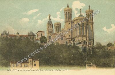 Carte postale ancienne Notre-Dame de Fourvière - L'Abside — Lyon (Rhône)