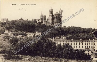 Carte postale ancienne Colline de Fourvière — Lyon (Rhône)