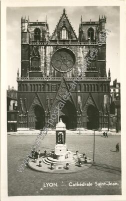 Carte postale ancienne Cathédrale Saint-Jean — Lyon (Rhône)