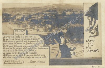 Carte postale ancienne FAUST Guignol — Lyon (Rhône)