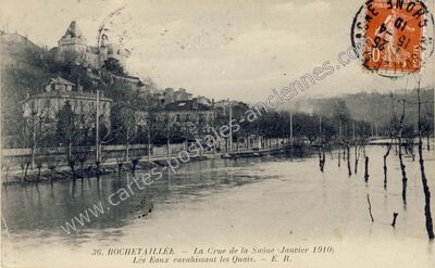 Carte postale ancienne Rochetaillee — Rochetaillée-sur-Saône (Rhône)