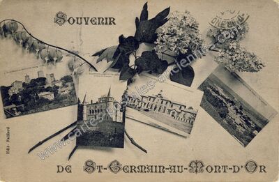 Carte postale ancienne St Germain au Mont d'Or — Saint Germain au Mont (Rhône)