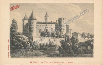 Carte postale ancienne Chateau de la Motte — Non Localisée (Rhône)