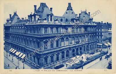Carte postale ancienne Palais du Commerce. - La Bourse — Lyon (Rhône)