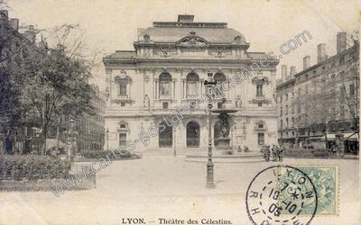 Carte postale ancienne Théâtre des Célestins — Lyon (Rhône)