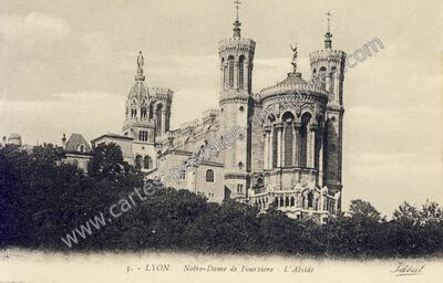 Carte postale ancienne N D'de Fourviere — Lyon (Rhône)