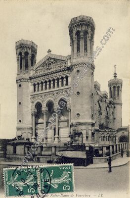 Carte postale ancienne N D'de Fourviere — Lyon (Rhône)
