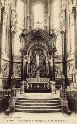 Carte postale ancienne N D'de Fourviere — Lyon (Rhône)